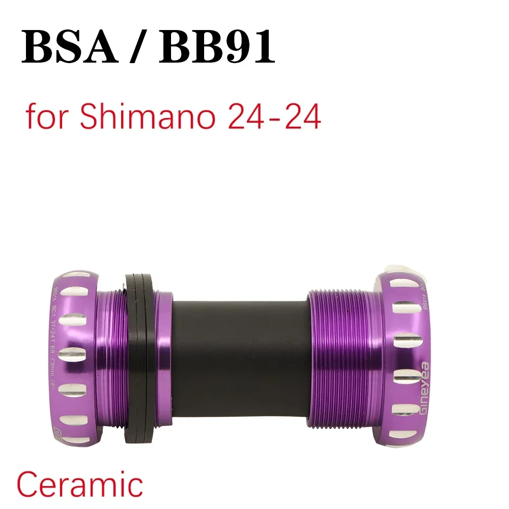 Gineyea Ceramic bottom bracket bb86 bb92 bb91 british BSA threaded 68 for shimano sram 22 24 19 41 mm road bike MTB