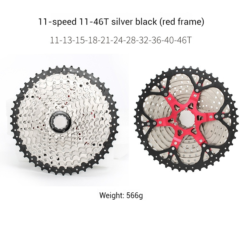 SUNSHINE Mountain Bike Cassette Flywheel 8/9/10/11-speed 36T 40T 42T 46T 50T 52T Cassette Gears