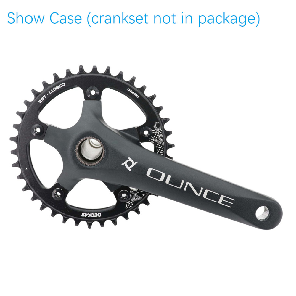 Deckas Chainring Round 110BCD for force red rival s350 s900 36 38 40 42 Tooth Road Bike for sram cx gravel quarq 5 arms 110 bcd
