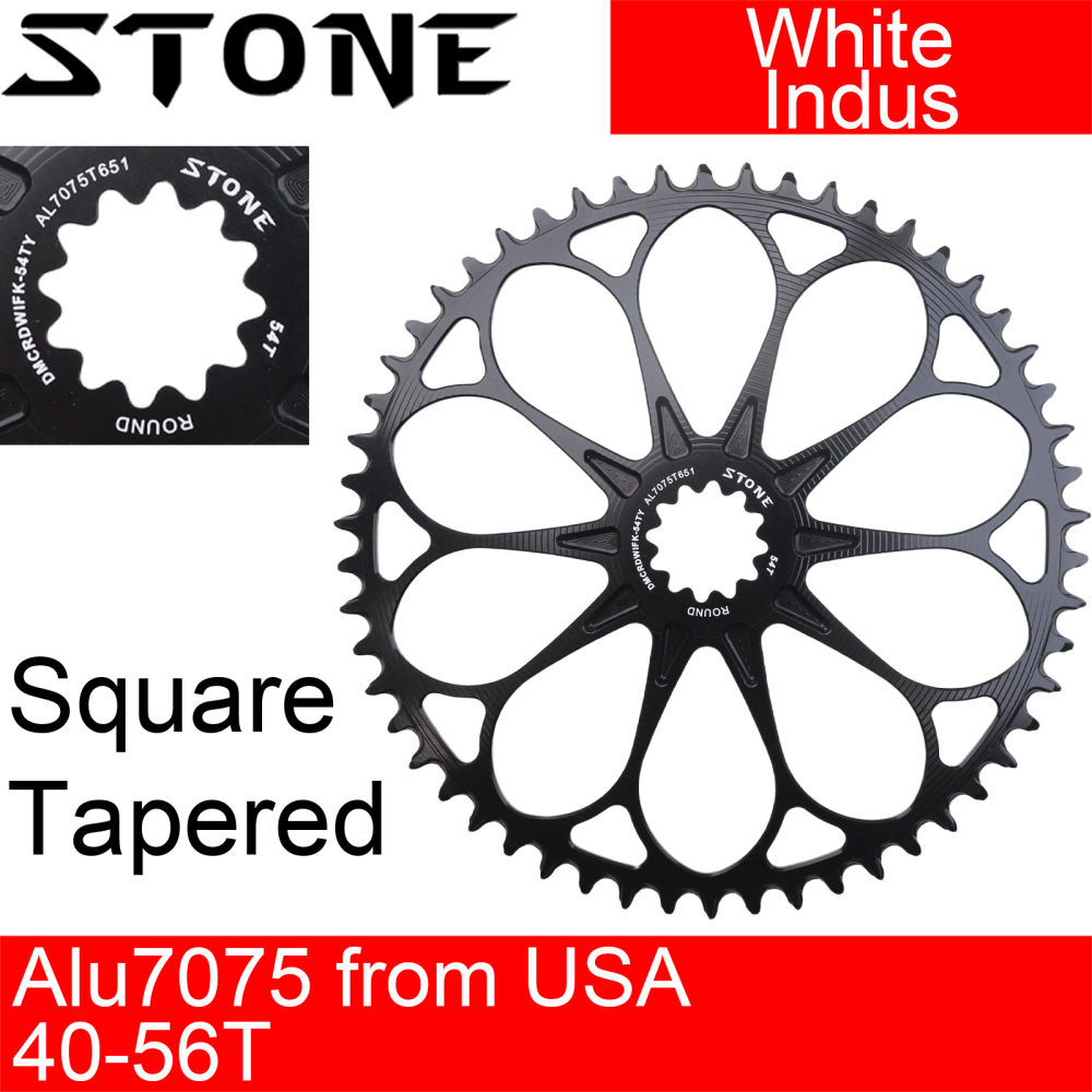 Stone Round Bike Chainring for White Industries industry square tapered Crank 40T To 56T Cycling Bike Chainwheel for Road Bike for Brompton Folding Bike