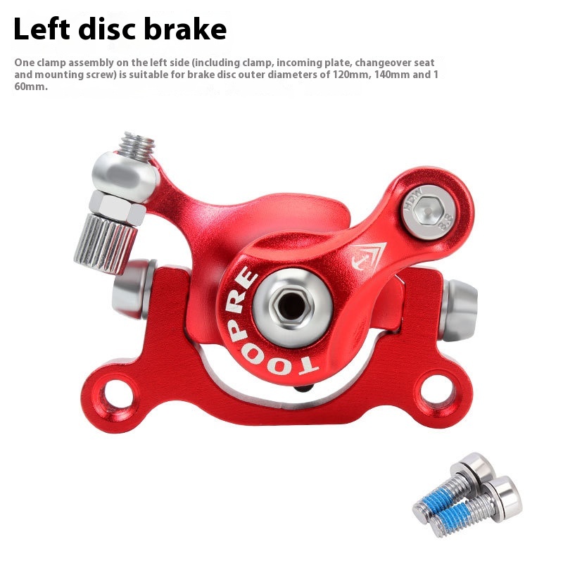 TOOPRE Electric Scooter Disc Brake Caliper for 10/12 Inch Wheels Suitable for XINLONG ZOOM Folding Driving Vehicle Brake