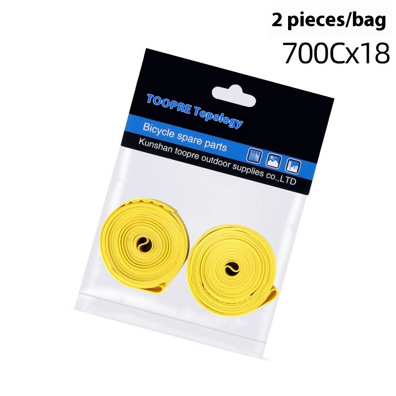 TOOPRE Bicycle Tire Liners for Road and Mountain Bikes 26-inch 27.5-inch 29-inch Puncture Protection PVC Rim Strips