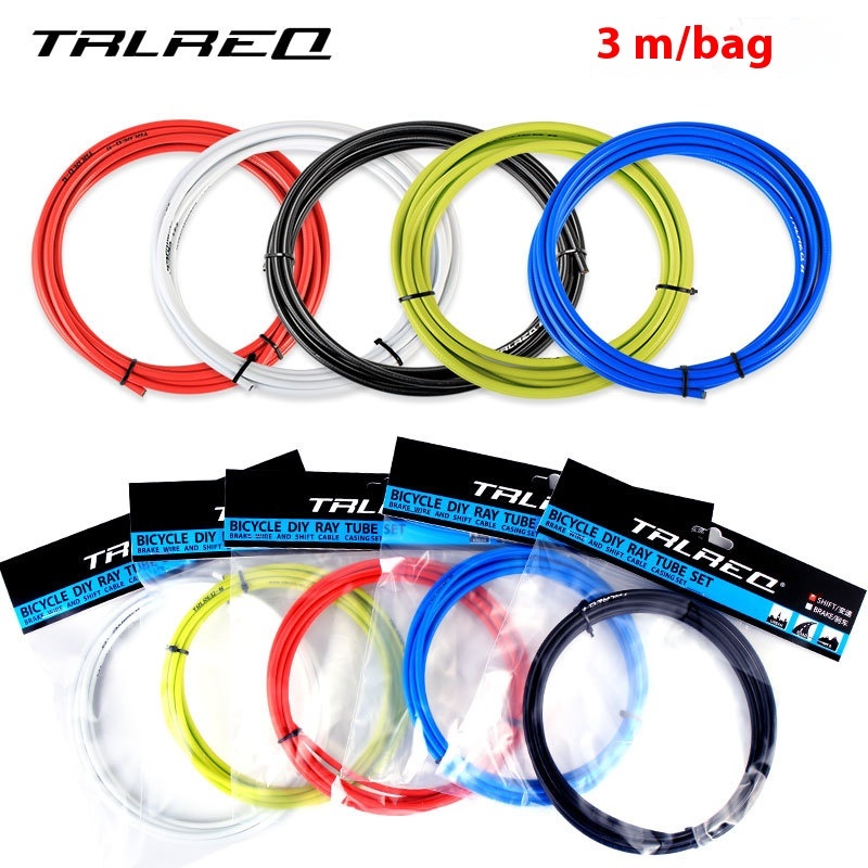 TRLREQ Bicycle Brake/Shift Cable Housing Kit for Mountain and Road Bikes