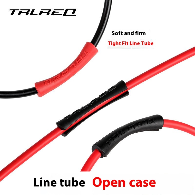TRLREQ Bicycle Frame Paint Protection Sleeve for Brake and Gear Shift Cables, Anti-Scratch Open Ended Rubber Sleeve