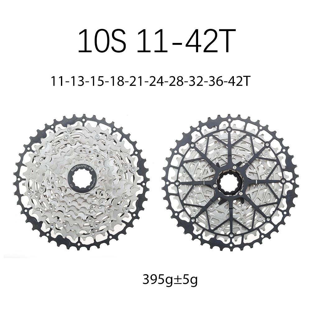 SUNSHIN HG Cassette Freewheel MTB flywheel 9 / 10 / 11 / 12 / 13 Speed 11-40T 42T 45T 46T 48T 50T 52T All Black Silver 2025 Version