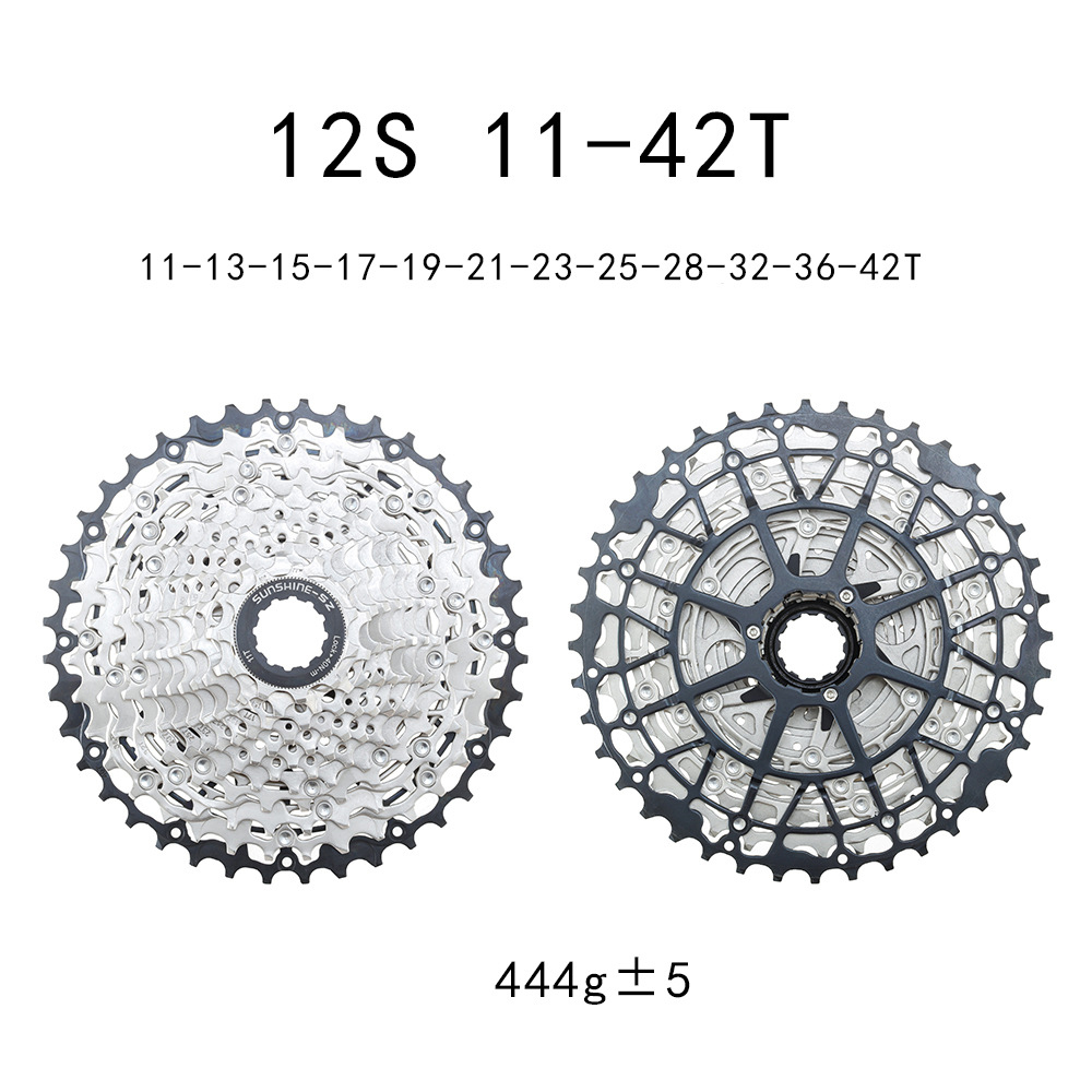 SUNSHIN HG Cassette Freewheel MTB flywheel 9 / 10 / 11 / 12 / 13 Speed 11-40T 42T 45T 46T 48T 50T 52T All Black Silver 2025 Version