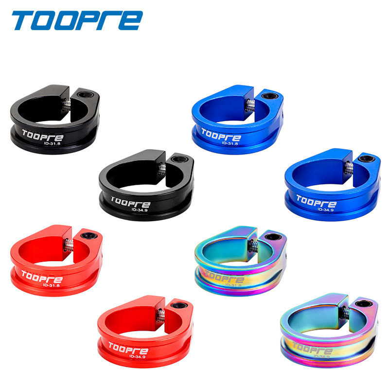 TOOPRE Mountain/Road Bike Seatpost Clamp Locking Ring Clamp 31.8/34.9mm