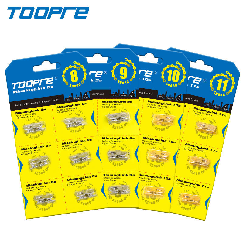 TOOPRE Mountain Bike Chain Magic Buckle 8/9/10/11/12 Speed Quick Release buckle for Road Bike 24/27/30 Speed Boxed