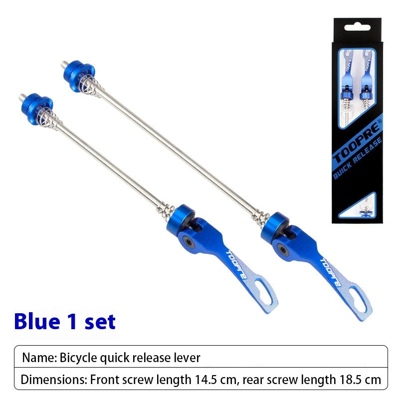 TOOPRE Mountain Bike Quick Release Skewer Hub Quick Release Skewer Axle Core Extended Quick Release Skewer Aluminum Alloy Quick Release Nut