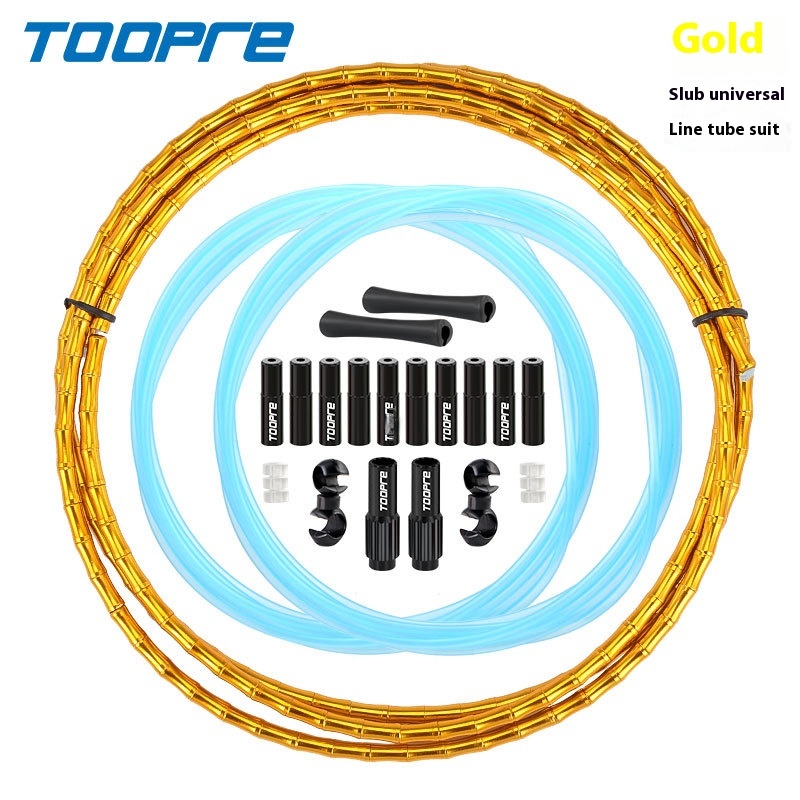 TOOPRE Bicycle Bamboo-Shaped Cable Housing Kit Mountain Road Bike Aluminum Alloy Gear Brake Cable Housing