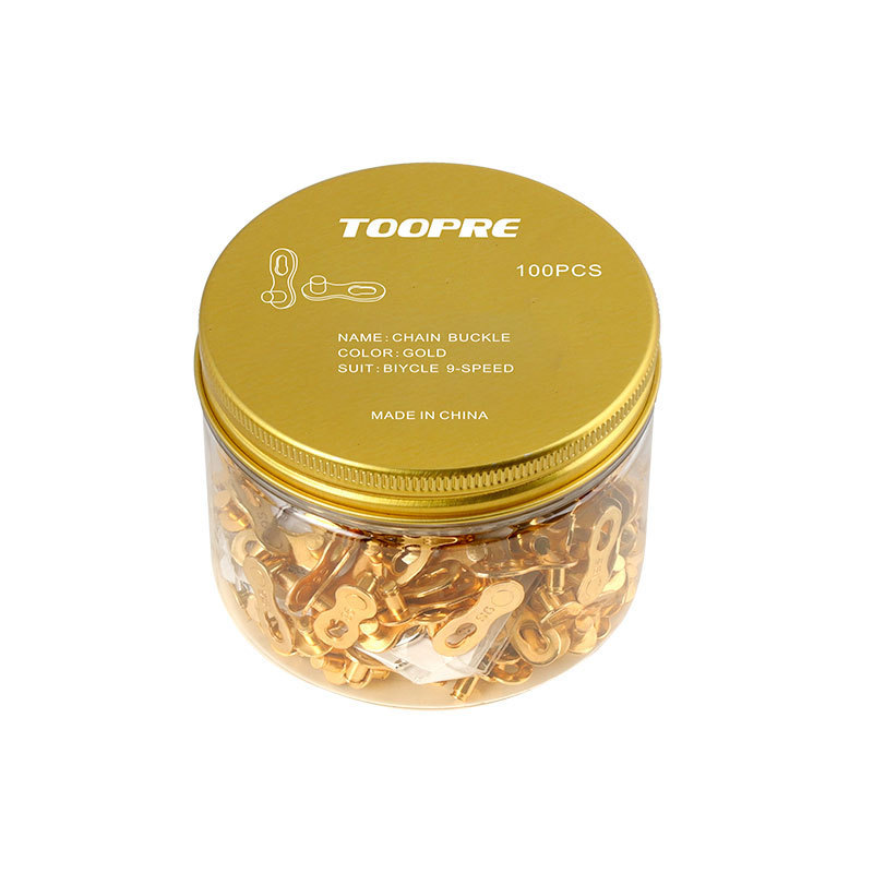 TOOPRE Mountain and Road Bike Gold Chain Magic Link Quick Release Buckle  8S/9/10/11/12/24/27/30 Speed