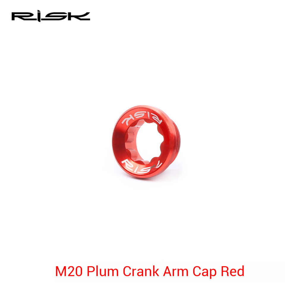 RISK Bicycle Crank Arm Cap Hollow Integrated Chainring for Mountain Bike Aluminum Alloy Crank Screws BB Axle Crank
