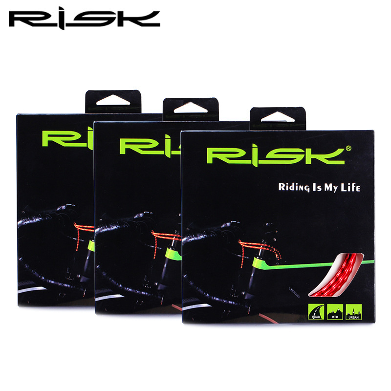 RISK Bicycle Aluminum Alloy Cable Housing Set Bamboo Segment Design for Mountain and Road Bike Shift and Brake Cables
