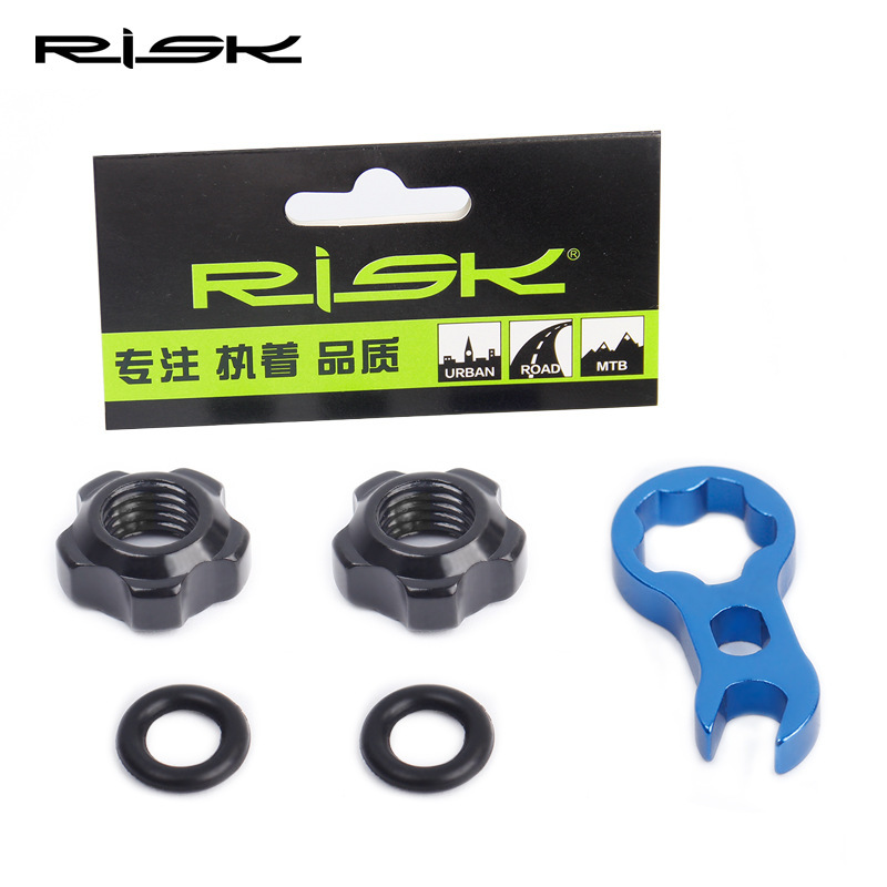 RISK Presta Valve Nut Mountain Road Fixed Gear Bicycle Inner Tube Valve Aluminum Alloy Vacuum Tire Valve Cap