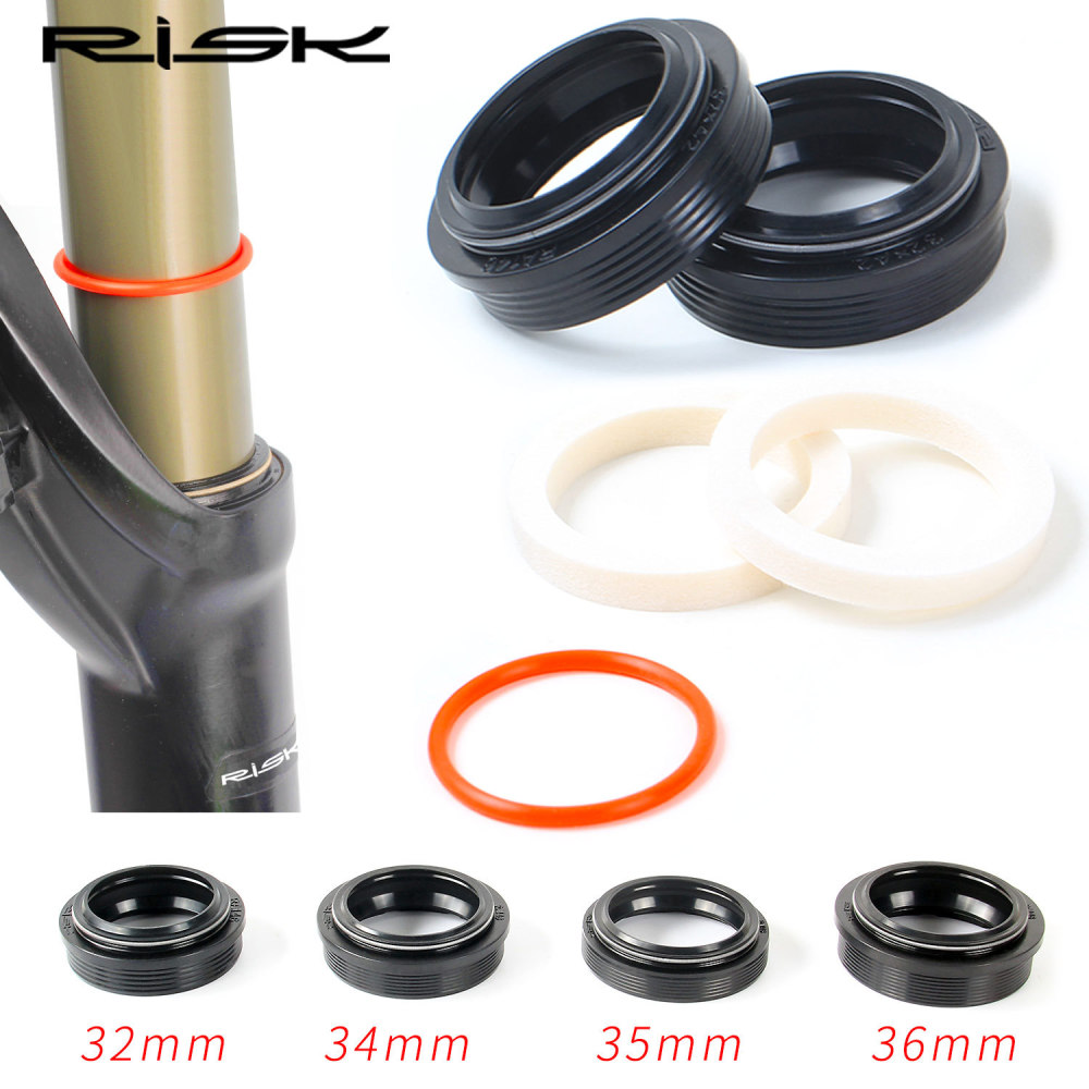 RISK Mountain Bike Suspension Fork Dust Seal and Foam Ring 32/34/35/36mm Fork Dust Cover