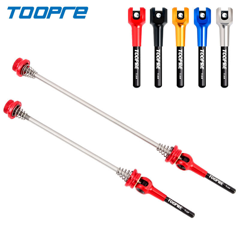 TOOPRE Mountain Bike Quick Release Skewer Titanium Alloy Extended Axle Road Bike Wheel Hub Fixed Skewer