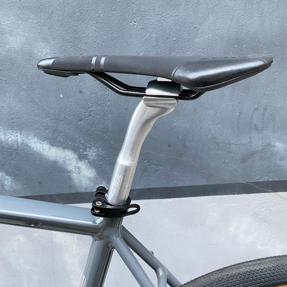 DJC Bicycle Seat Post 25.4/26.8/27.2MM x230MM Seat Tube Chrome Molybdenum Steel Fixed Gear BMX Rear Floating Seatpost