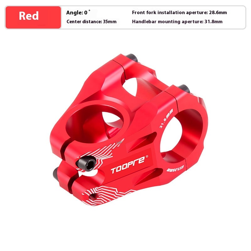TOOPRE Mountain Bike Downhill Stem CNC Ultralight Hollowed 35MM Stem 28.6/31.8 Short Stem