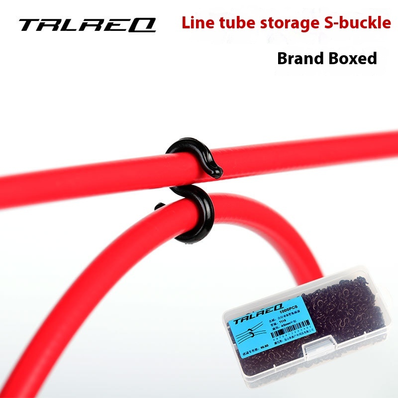 TRLREQ Mountain Bike Cable S-Hooks Road Bike Cable Housing Clips Storage Organizer C/S-Type Oil Pipe Clips