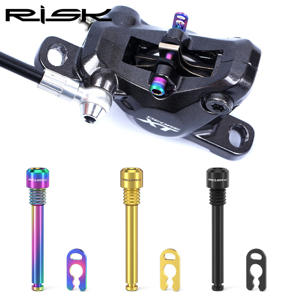RISK Titanium Alloy Disc Brake Rotor Bolts for Mountain Bikes compatible with XT XTR Disc Brake Calipers