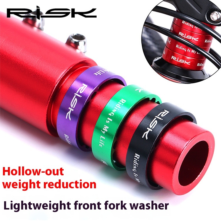 RISK Mountain/Road Bike Aluminum Alloy Stem Hollow Adjustment Washer 5/10mm