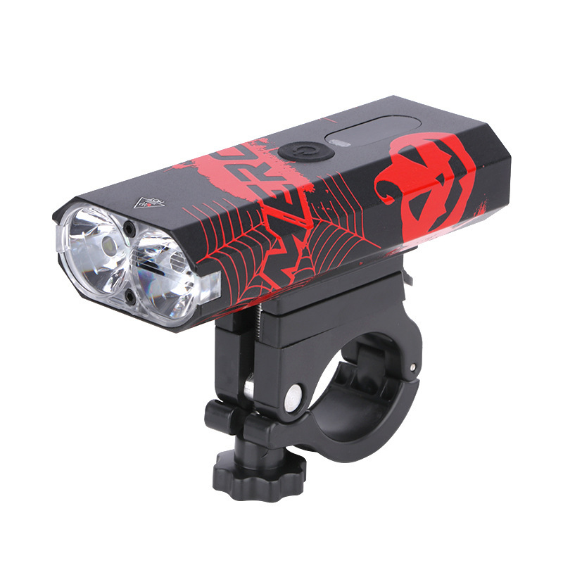 MEROCA Bicycle Front Light Mountain Bike Light With Smart Sensing USB Rechargeable Mini Bike Light Flashlight