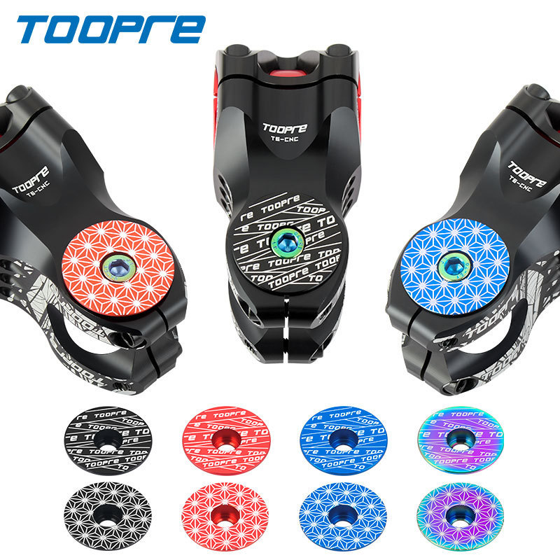 TOOPRE Mountain Bike Stem Cap Road Bike Fork Headset Colorful Cap with Screw