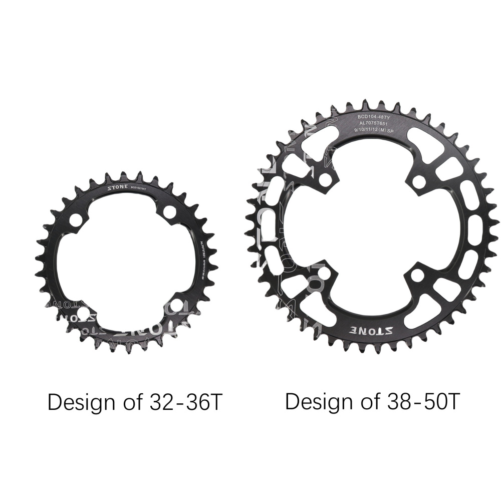 Stone Chainring Round 104BCD for Shimano M780 M610 670 for Sram X0 X7 X5 X9 30 34 40 46 48T Bike Chainwheel 12s 12 Speed 104 bcd