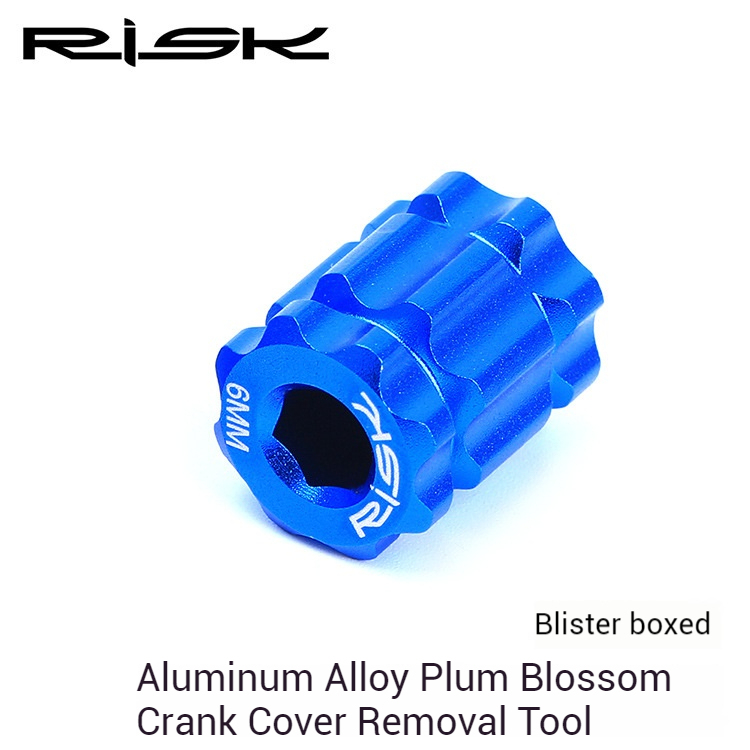 RISK Mountain Bike Hollow Bottom Bracket Integrated Crankset Installation and Removal Plum Blossom Screw Wrench Crank Cover Tool