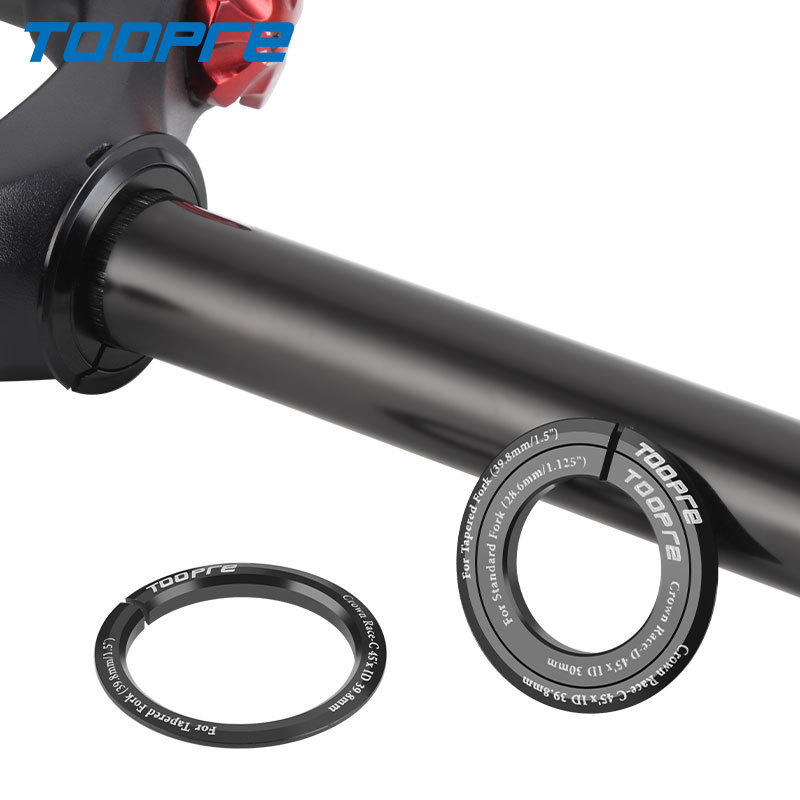 TOOPRE Bottom Bracket Converter Base for External Cup Sets Straight to Tapered Tube Adapter 28.6mm to 1.5 Front Fork