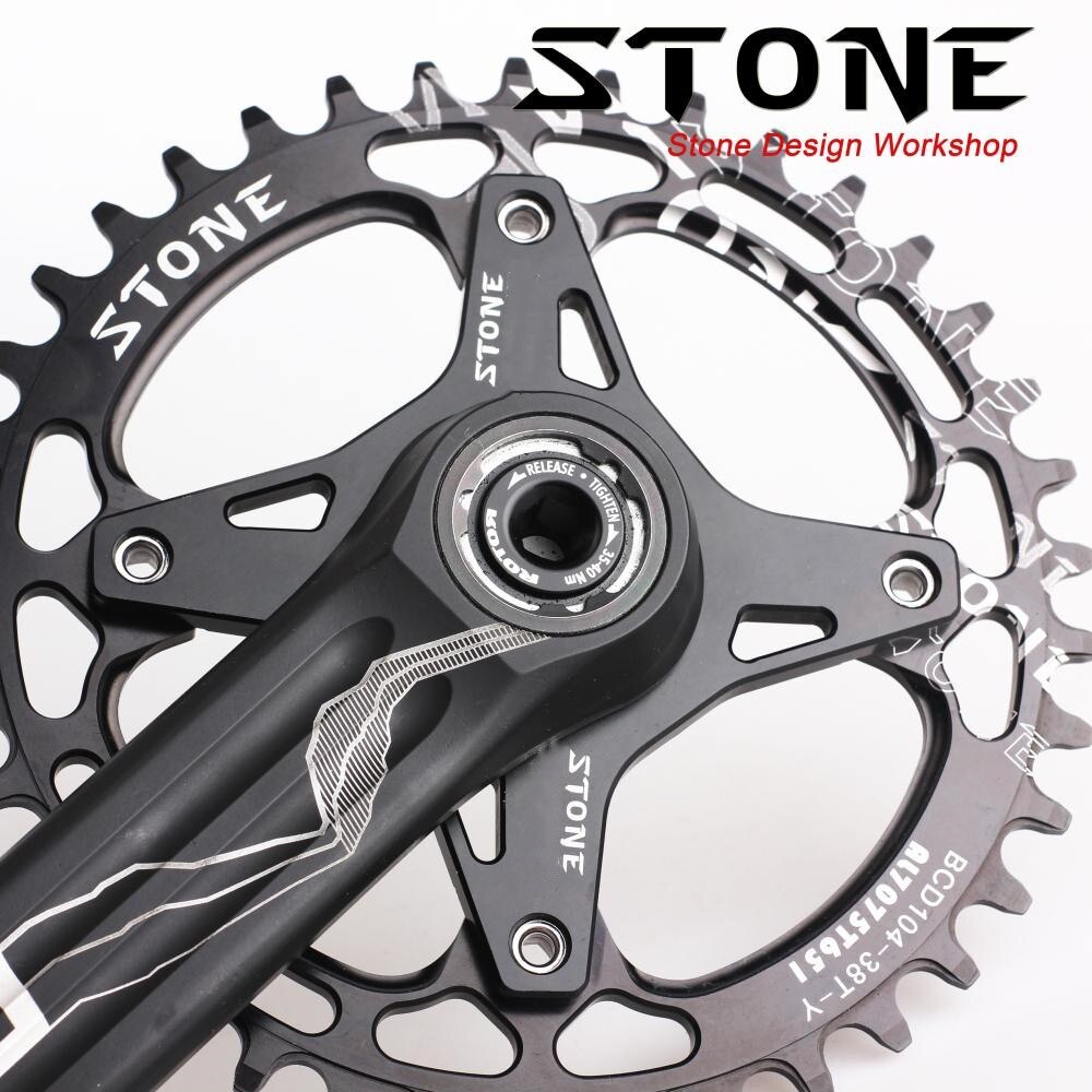 Stone Chainring  for Rotor 30mm To 104 BCD  Adapter Spider Converter Single Speed 5mm Offset 104bcd Crank Narrow And Wide Tooth