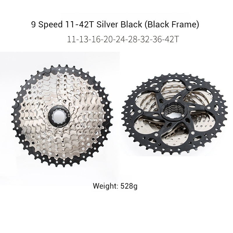 SUNSHINE Mountain Bike Cassette Flywheel 8/9/10/11-speed 36T 40T 42T 46T 50T 52T Cassette Gears
