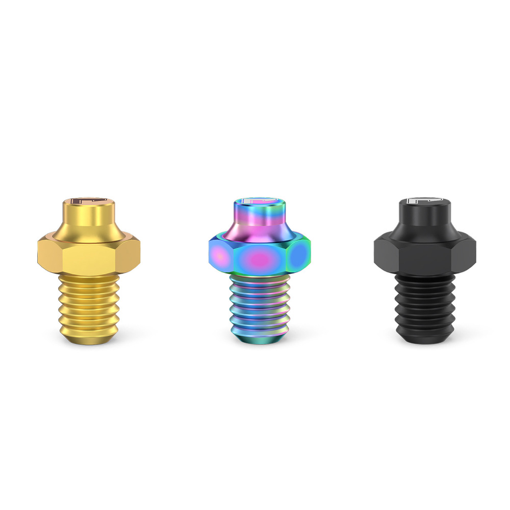 RISK Mountain Bike XC Cross-Country Titanium Alloy Pedal Pins Hexagonal Anti-Slip Pins Boxed
