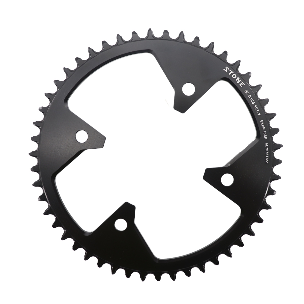 Stone 123BCD Bike Chainring Round for Campagnolo for Ekar Crank Gravel Road 1x13 Crankset for CP 13 Speed C13 Chain