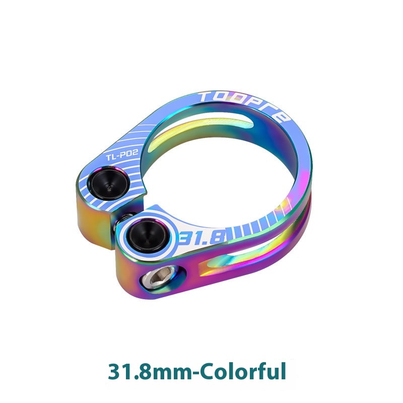 TOOPRE Bicycle Seatpost Clamp 31.8 34.9mm Hollow Locking Seat Tube Clamp Ring Seatpost Lock Buckle