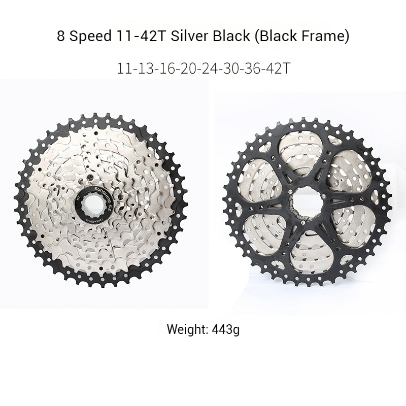 SUNSHINE-SZ HG Mountain Bike Cassette 7 / 8 / 9 / 10 / 11 / 12 / 13 Speed 11-28T 30T 32T 34T 36T 40T 42T 46T 50T 51T 52T High-Strength Steel Freewheel Compatible with Shimano SRAM MTB