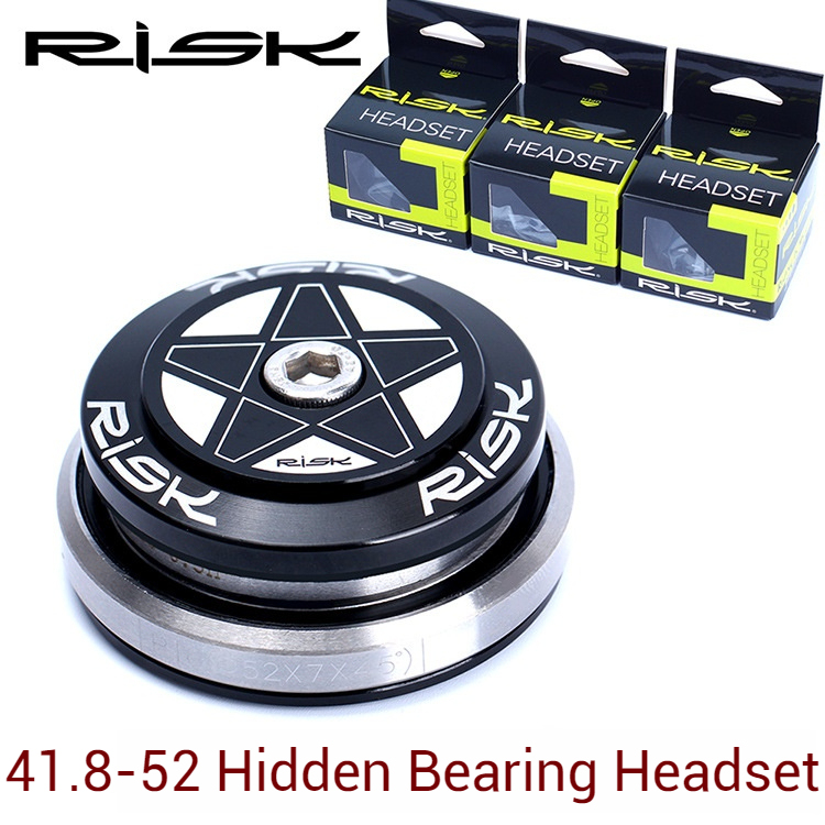 RISK Tapered Headset Bearings for Mountain and Road Bikes 41.8/42-52mm Internal Integrated Hidden Headset