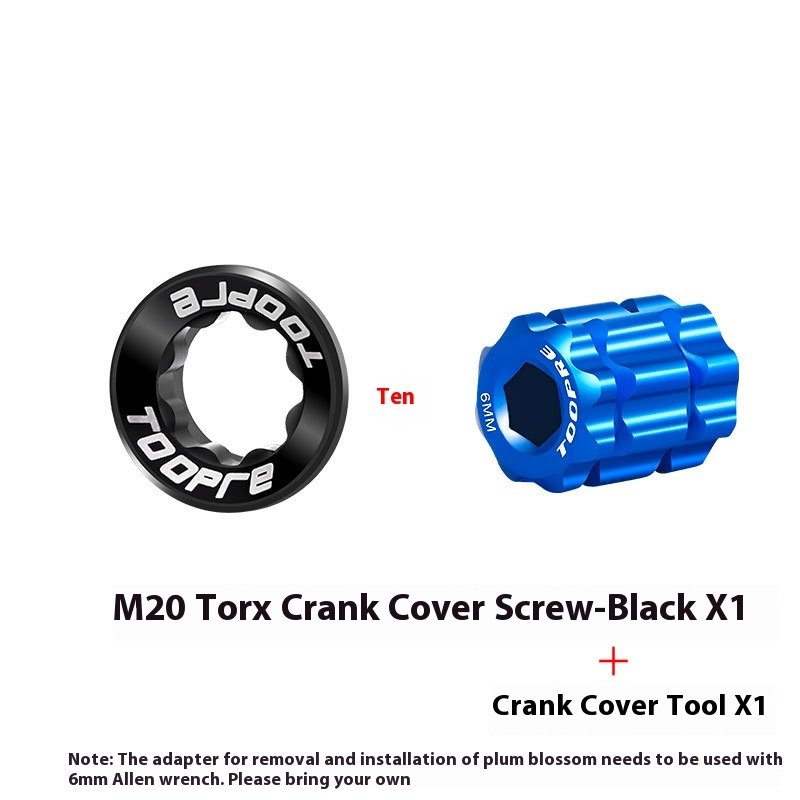 TOOPRE Colorful Aluminum Alloy Crankset Cover Screws for Mountain Bikes