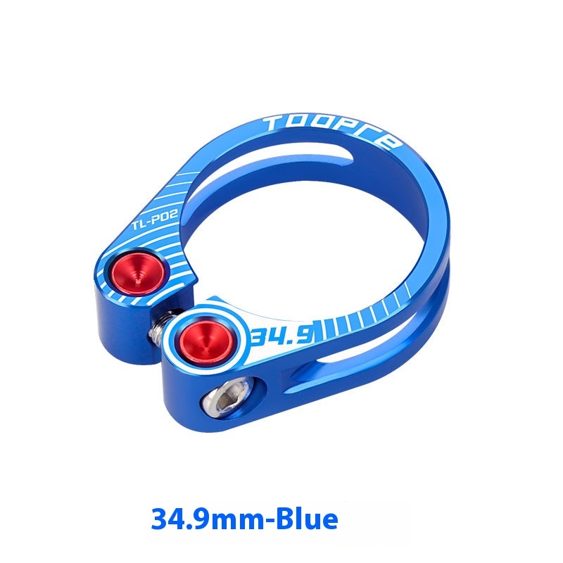 TOOPRE Bicycle Seatpost Clamp 31.8 34.9mm Hollow Locking Seat Tube Clamp Ring Seatpost Lock Buckle