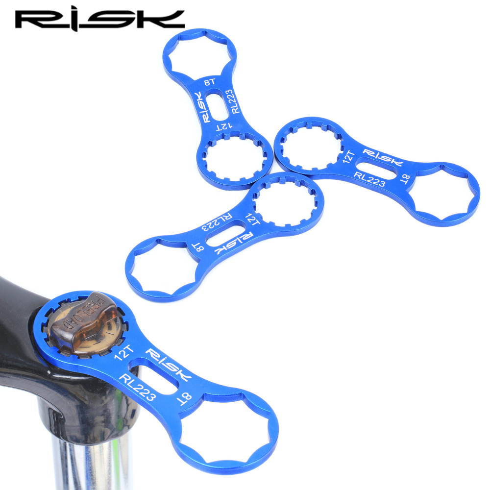 RISK Bicycle Suspension Fork Shoulder Cap Wrench Shock Absorber Cap Removal Tool for Suntour XCM/XCR/XCT/RST