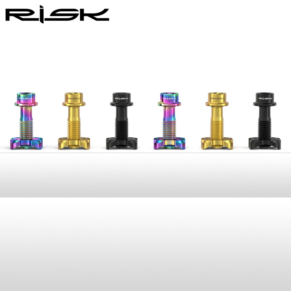 RISK Road Front Derailleur Fixing Screw Spacer Folding Bike Titanium Alloy Curved Half-Moon Washer Semi-Arc Pad