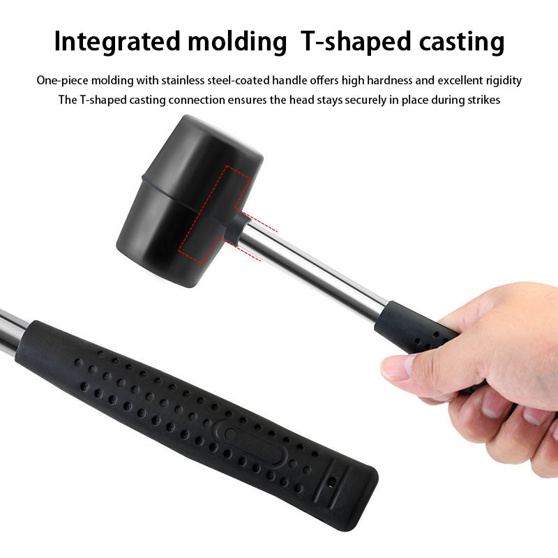 TOOPRE Bicycle Maintenance Rubber Hammer Tool for Bottom Bracket Installation and Disassembly Mountain Bike Repair Rubber Mallet