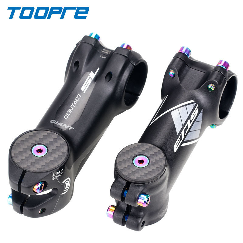 TOOPRE Bicycle Carbon Fiber Headset Cap Mountain Bike Stem Cap OD2 Fork Headset Cap with Titanium Alloy Screws