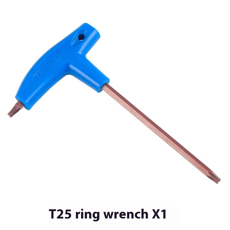 TOOPRE Mountain Bike T25 Torx Wrench Bicycle Disc Brake Rotor Screw Installation/Removal Tool