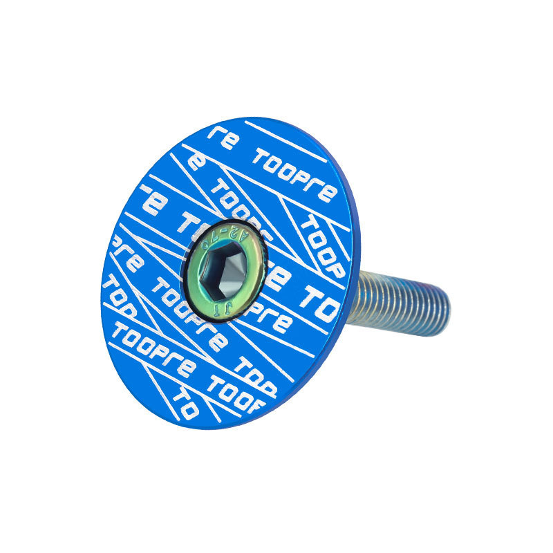 TOOPRE Mountain Bike Stem Cap Road Bike Fork Headset Colorful Cap with Screw