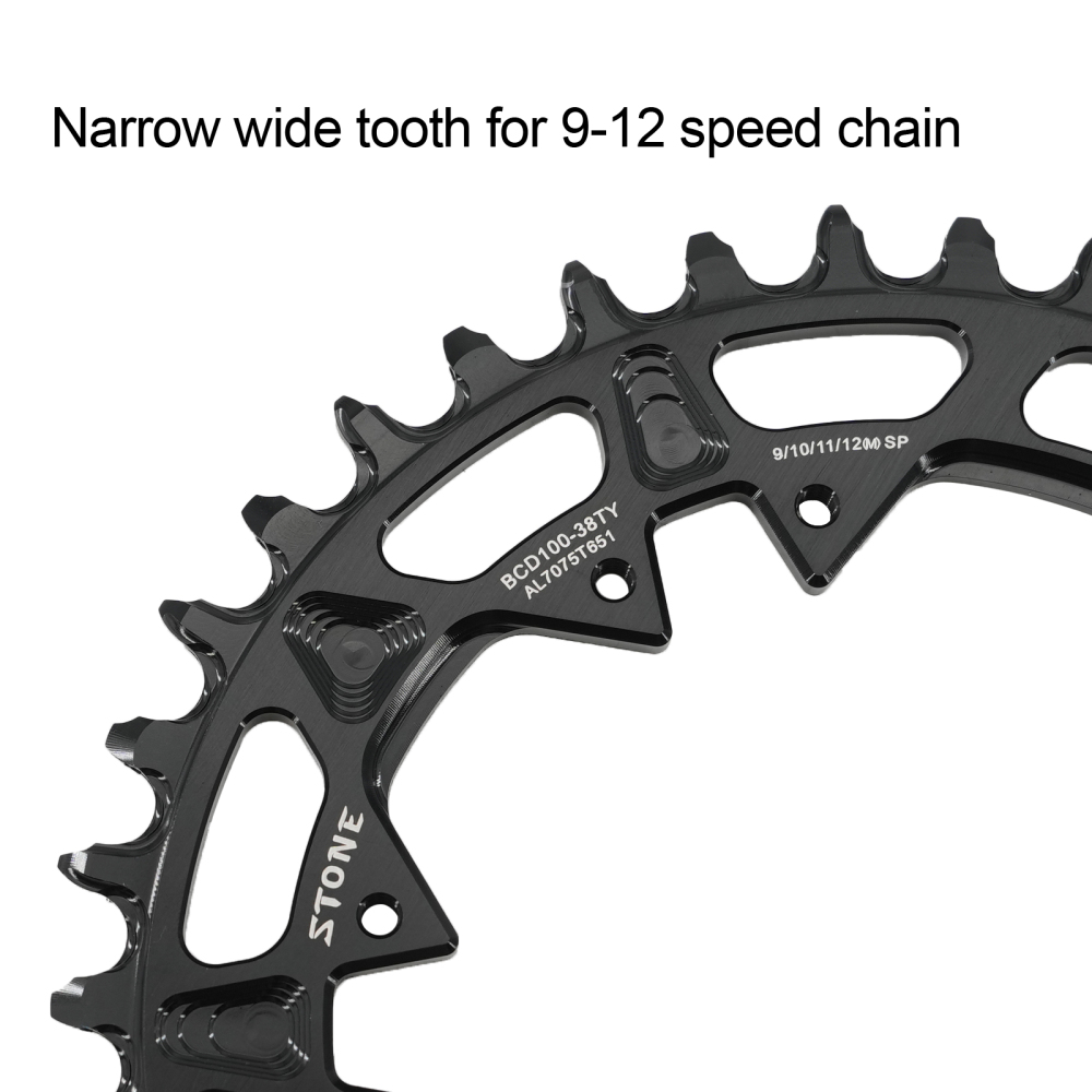 Stone 100 BCD Round Chainring for SLX M7100 XT M8100 MTB Mountain Bike 100BCD M7120 M7130 M8120 M8130