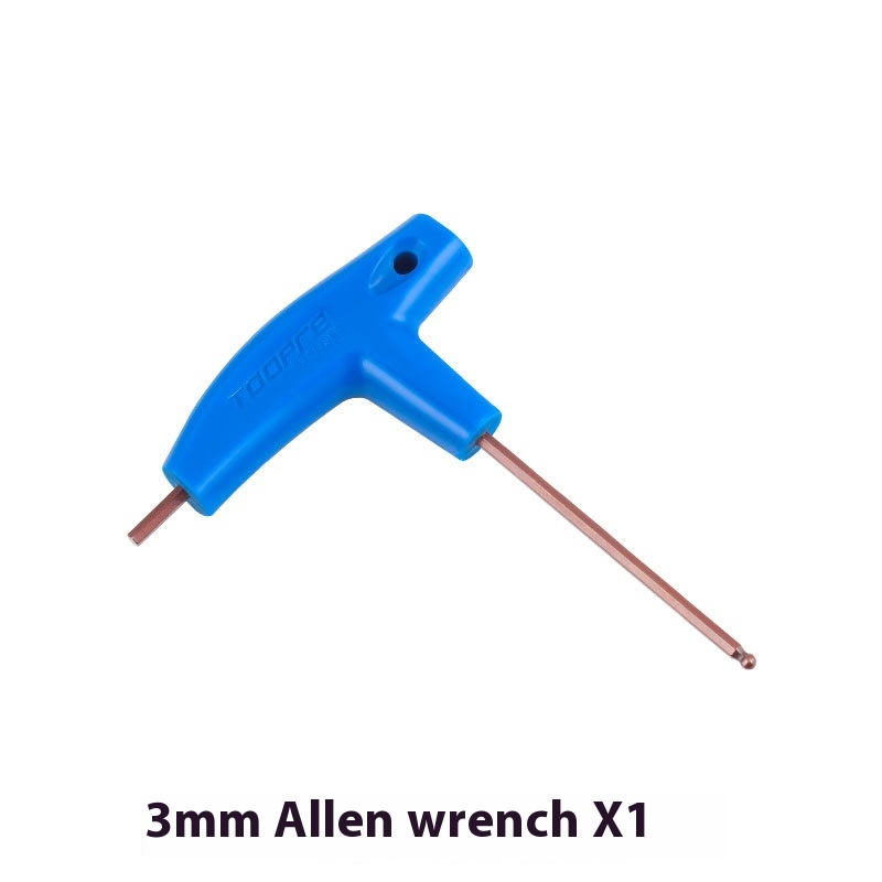 TOOPRE Bicycle Internal Hex Wrench T-handle Extended Plastic Handle Double Head T25 Wrench S2 Tool Set