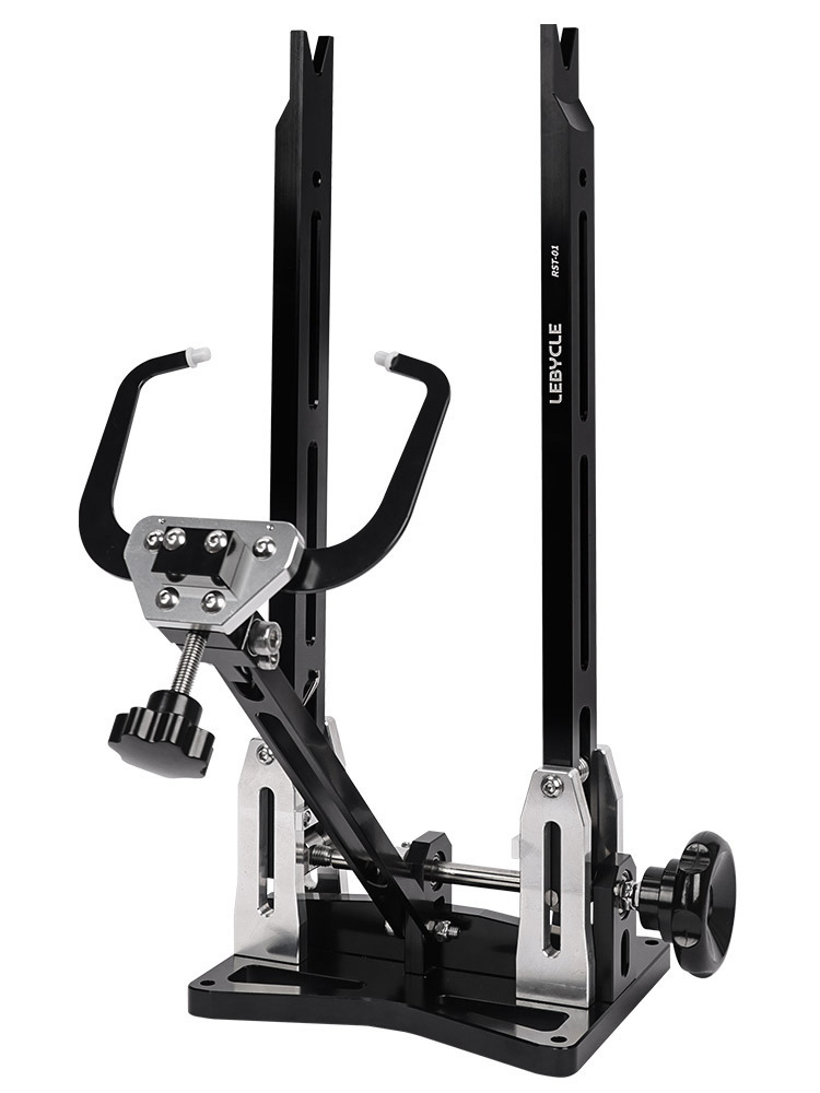 LEBYCLE Bicycle Wheel Truing Stand for Mountain and Road Bike Wheelsets - Rim Alignment and Hub Spoke Adjustment Tool