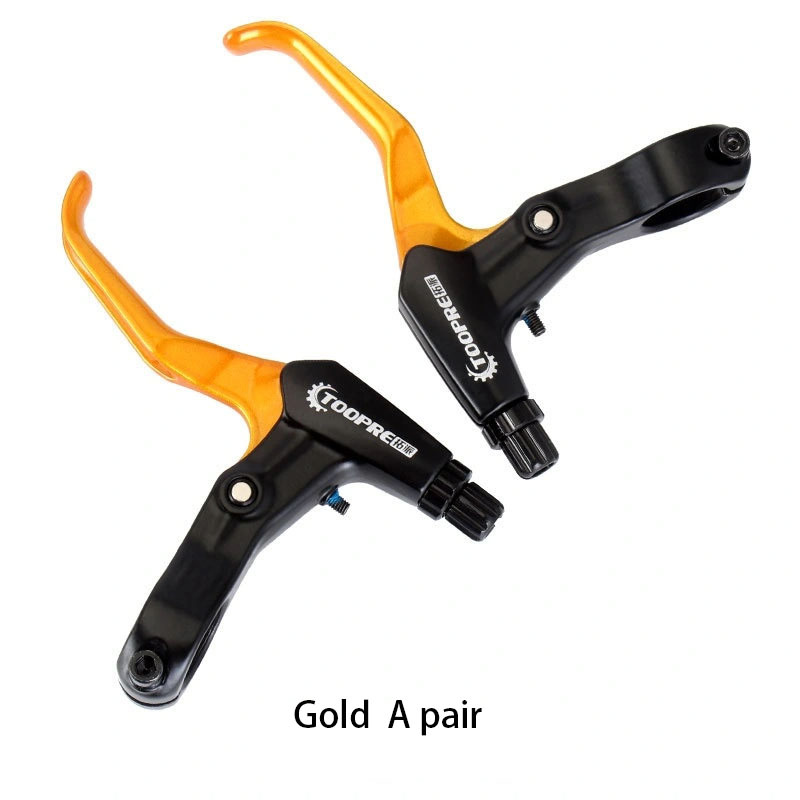 TOOPRE Bicycle Brake Lever Handles Colorful Aluminum Alloy for Mountain Bikes FR5 Brake Levers Universal for Kids' Bikes
