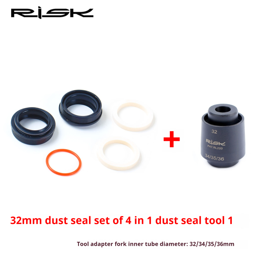 RISK Mountain Bike Suspension Fork Dust Seal and Foam Ring 32/34/35/36mm Fork Dust Cover